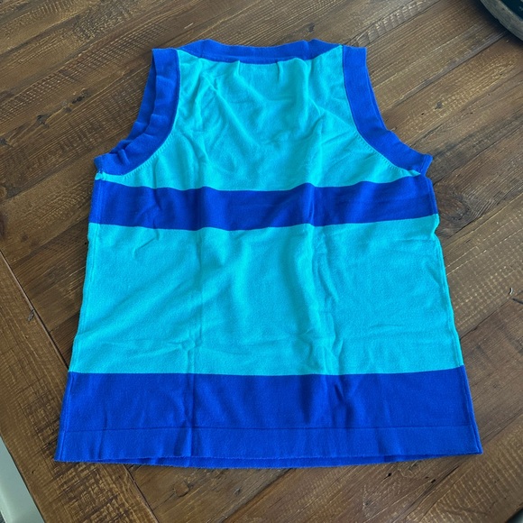 Women’s Issac Mizrahi Blue Tank Top - Picture 2 of 4